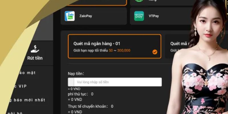 Có nhiều cách nạp tiền 77Bet